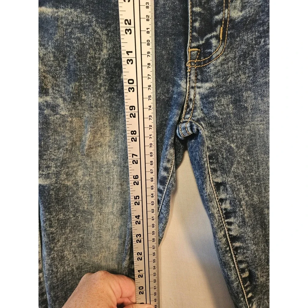 Modern Culture Mens Skinny Acid Wash Blue Stretch Denim Jeans 29x30 RN157550